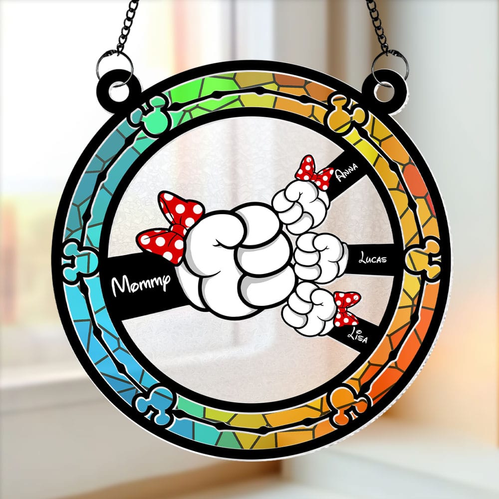 Personalized Gifts For Mom Suncatcher Ornament Mommy Mouse 05ohti190225-Homacus