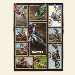 Custom Photo Gifts For Motocross Lover Blanket 021qhti030125-Homacus