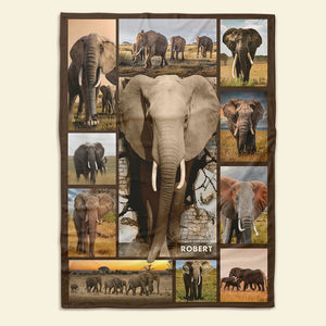 Personalized Gifts For Elephant Lover Blanket 011qhti311224-Homacus