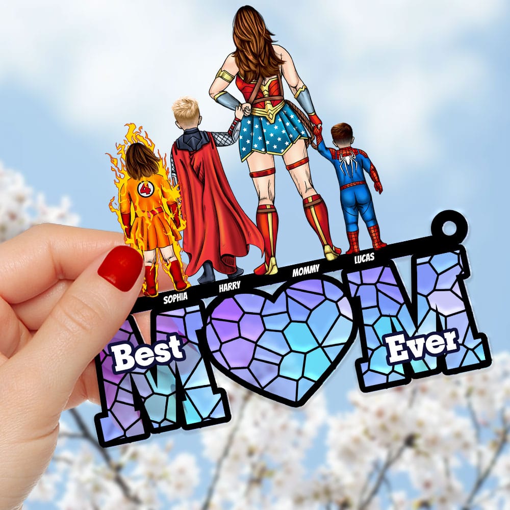 Personalized Gifts For Mom Suncatcher Ornament 02ohti240424pa-Homacus