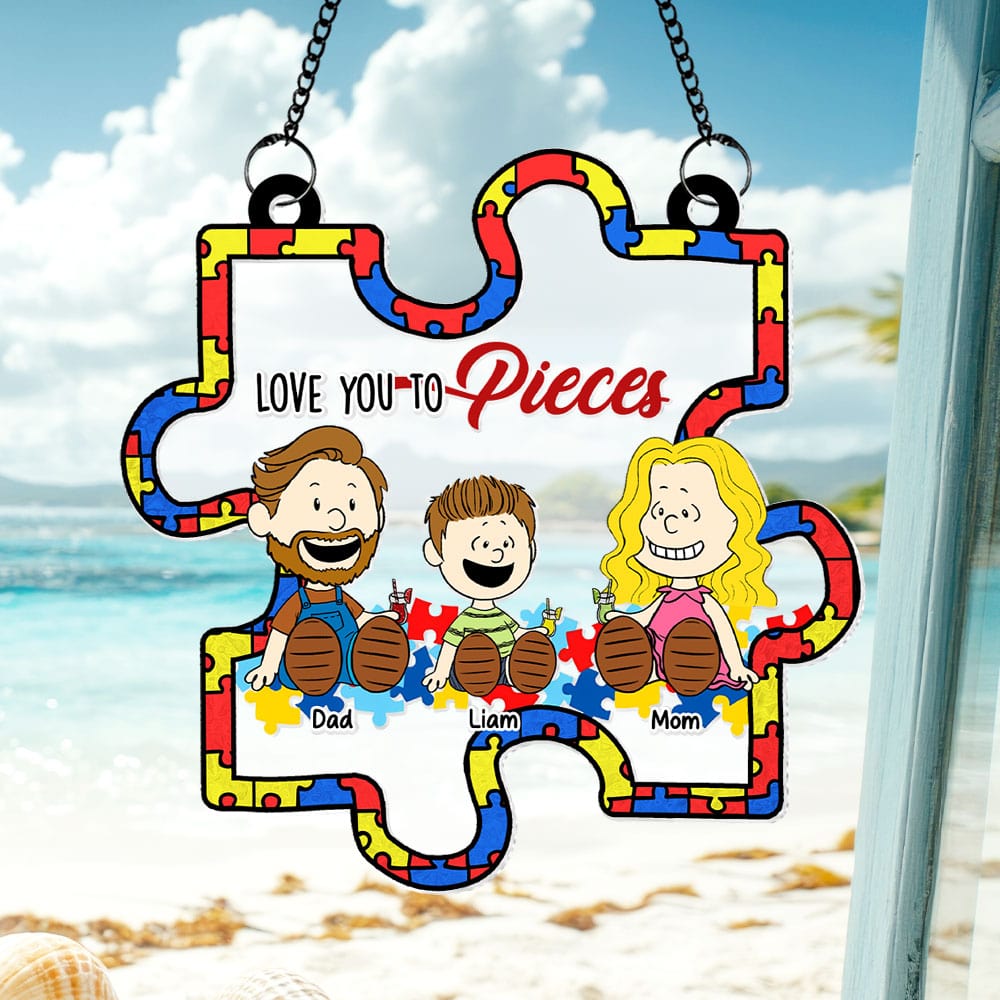 Personalized Gifts For Autism Family Suncatcher Ornament 01kati240225pa-Homacus