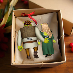 Personalized Christmas Gift For Couple Ornament Orge Couple 011ACTI111124HH-Homacus