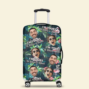 Personalized Gifts For Couple Luggage Cover Custom Face Hawaiian Tropical Summer 03XQTI160724-Homacus