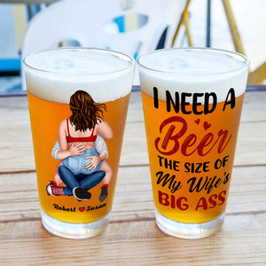 Personalized Gifts For Couple Beer Glass 04NATI060824HH-Homacus