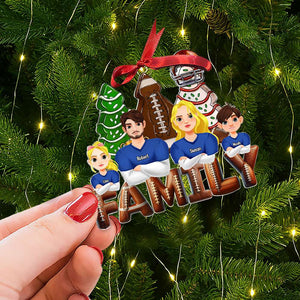 Personalized Gifts For Family Love Football Acrylic Ornament 02XQTI311024HG-Homacus