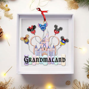 Grandkid Balloon Castle Ornament - Personalized Gift For Grandma Christmas Ornament 07OHTI181125-Homacus