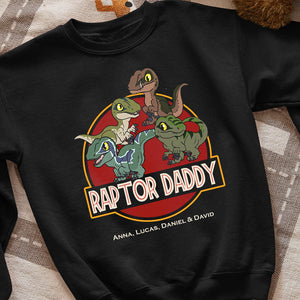 Personalized Gifts For Dad Shirt Raptor Daddy 011HULI050523-Homacus