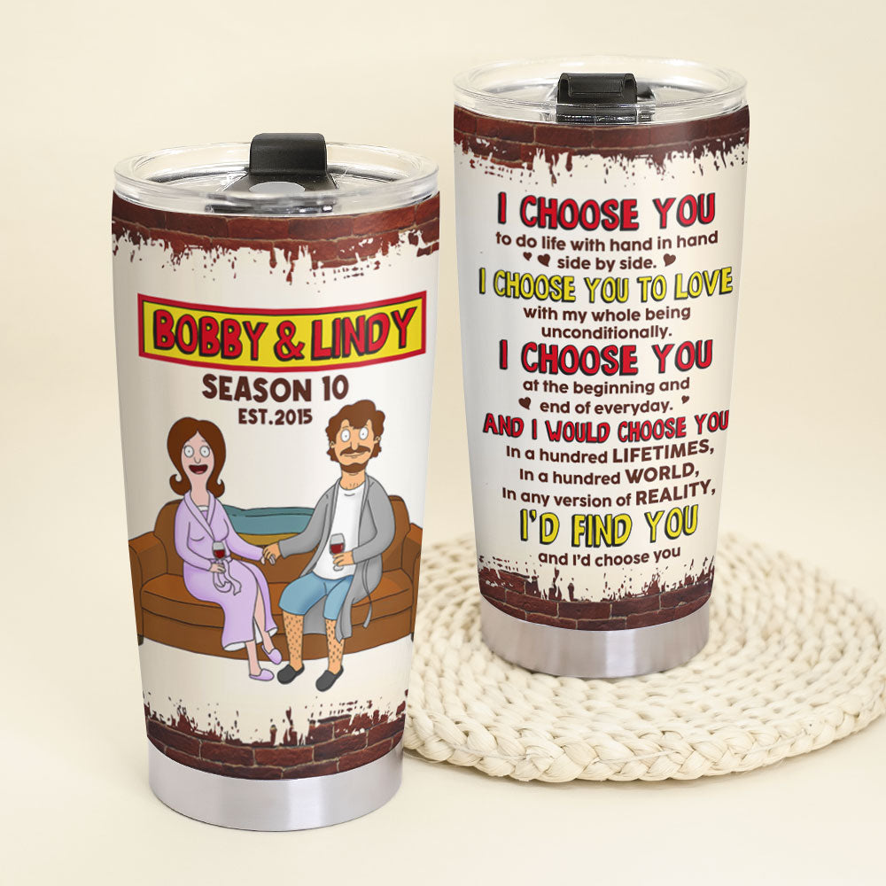 Personalized Gift For Couples 20oz Tumbler I Choose You 03OHTI280225PA-Homacus