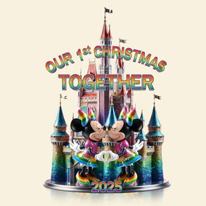 Pride First Christmas Together Acrylic Plaque, Personalized Gifts For LGBT Couple 03qhti051025-Homacus