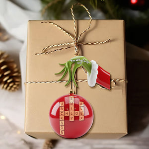 Crossword Family Name Ornament - Personalized Gift For Family Christmas Ornament 04NATI241025-Homacus