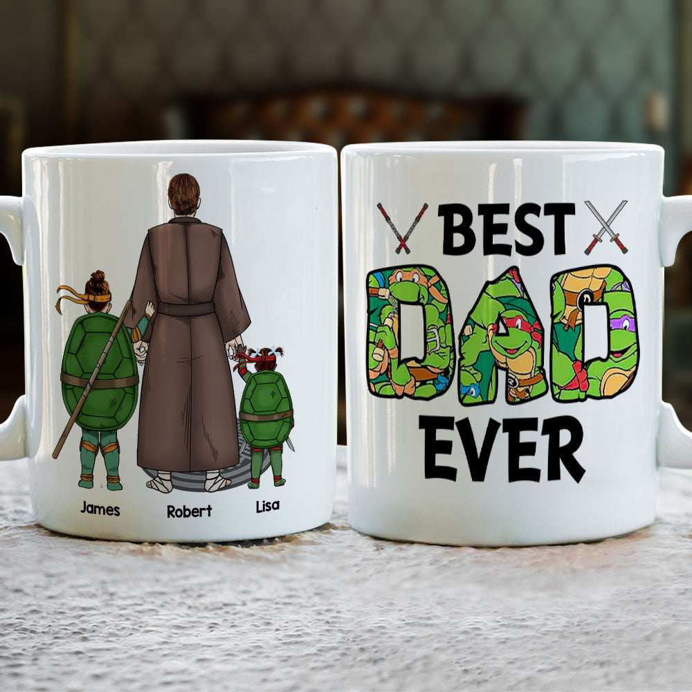 Personalized Gifts For Dad Coffee Mug Best Dad Ever 03nati010623-Homacus