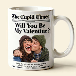 Newspaper Couple Custom Photo Coffee Mug - Personalized Gifts For Couple 01nati070126-Homacus