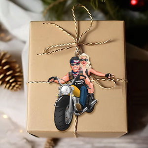 Personalized Gift For Couple Christmas Ornament Motorbike Couple 016ACTI111124DA-Homacus