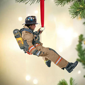 Custom Photo Gift For Firefighter Ornament, Firefighter Hanging 01qhti261124-Homacus