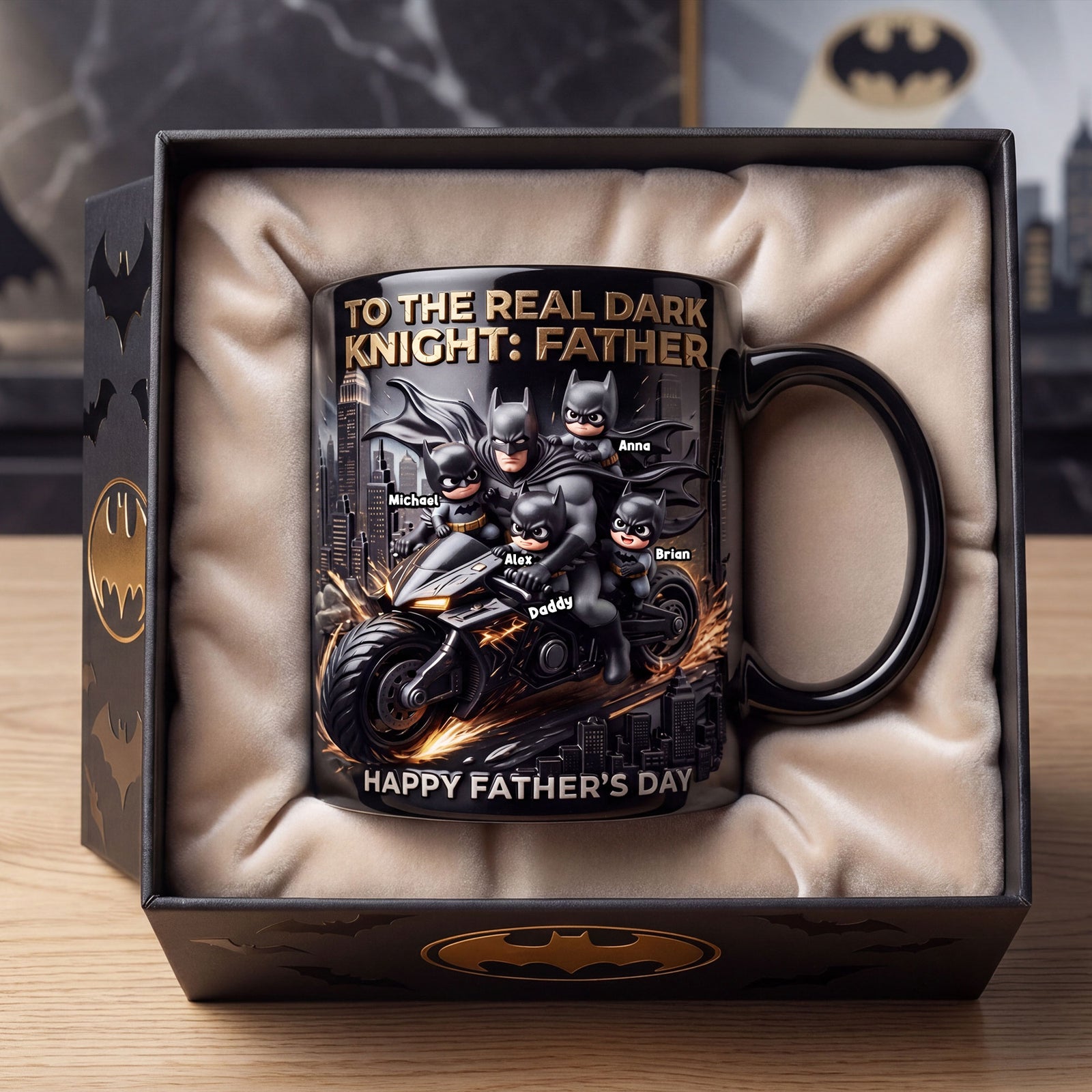 Shadow Dad and Kids Magic Coffee Mug - Personalized Gifts For Dad 04tyti300426-Homacus