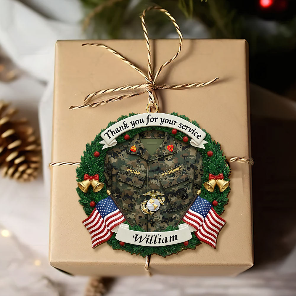 Honoring Heroes Military Christmas Ornament Personalized Gifts for Veterans 02KITI200925-Homacus