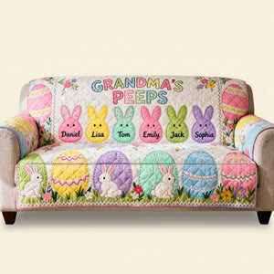 Grandma Peep Quilted Sofa Cover - Personalized Gifts For Grandma 01huti100226-Homacus
