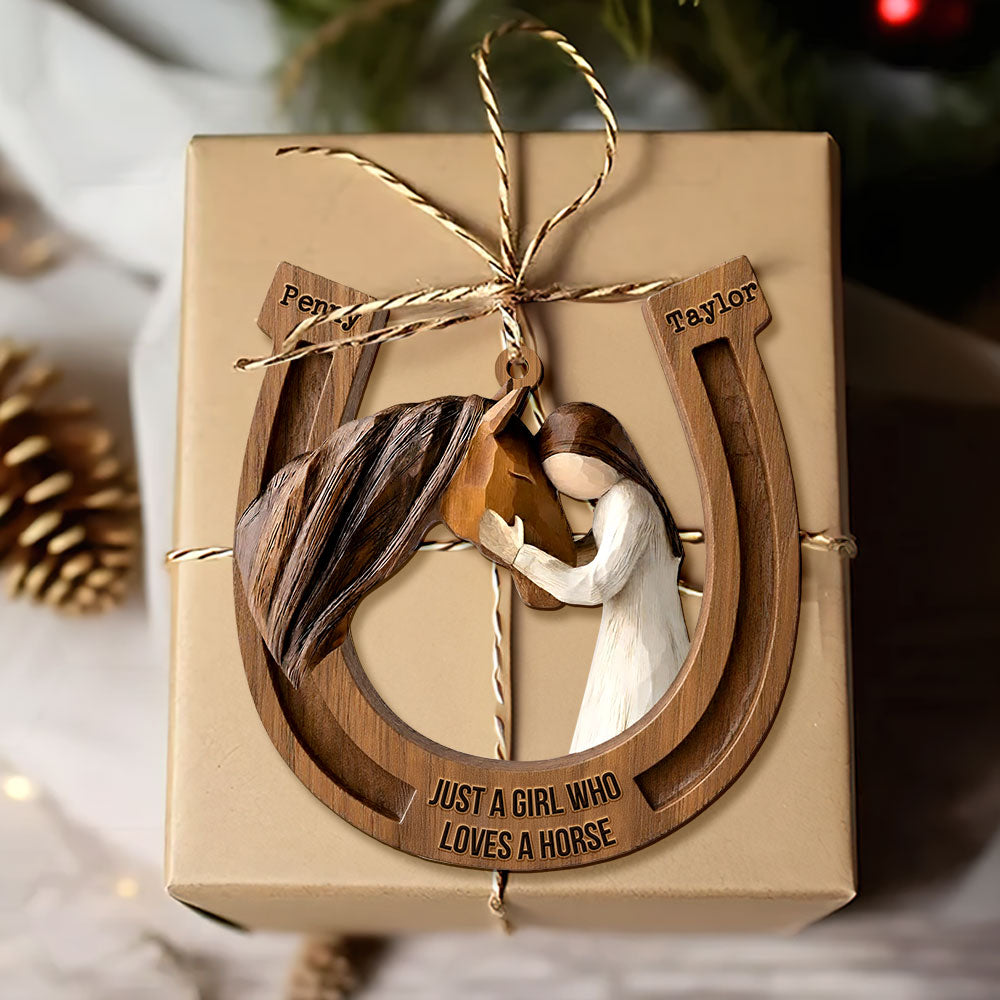 Horseshoe Ornament - Personalized Gifts For Horse Lover Christmas Ornament 04TGTI011125-Homacus