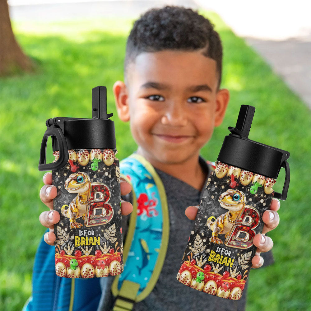 Dino Alphabet Letter Tumbler - Personalized Gifts For Kids 05tgti020725-Homacus