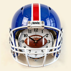 Sport Helmet Hanging Wall Clock - Personalized Gifts For Sport Lovers 04nati201225-Homacus