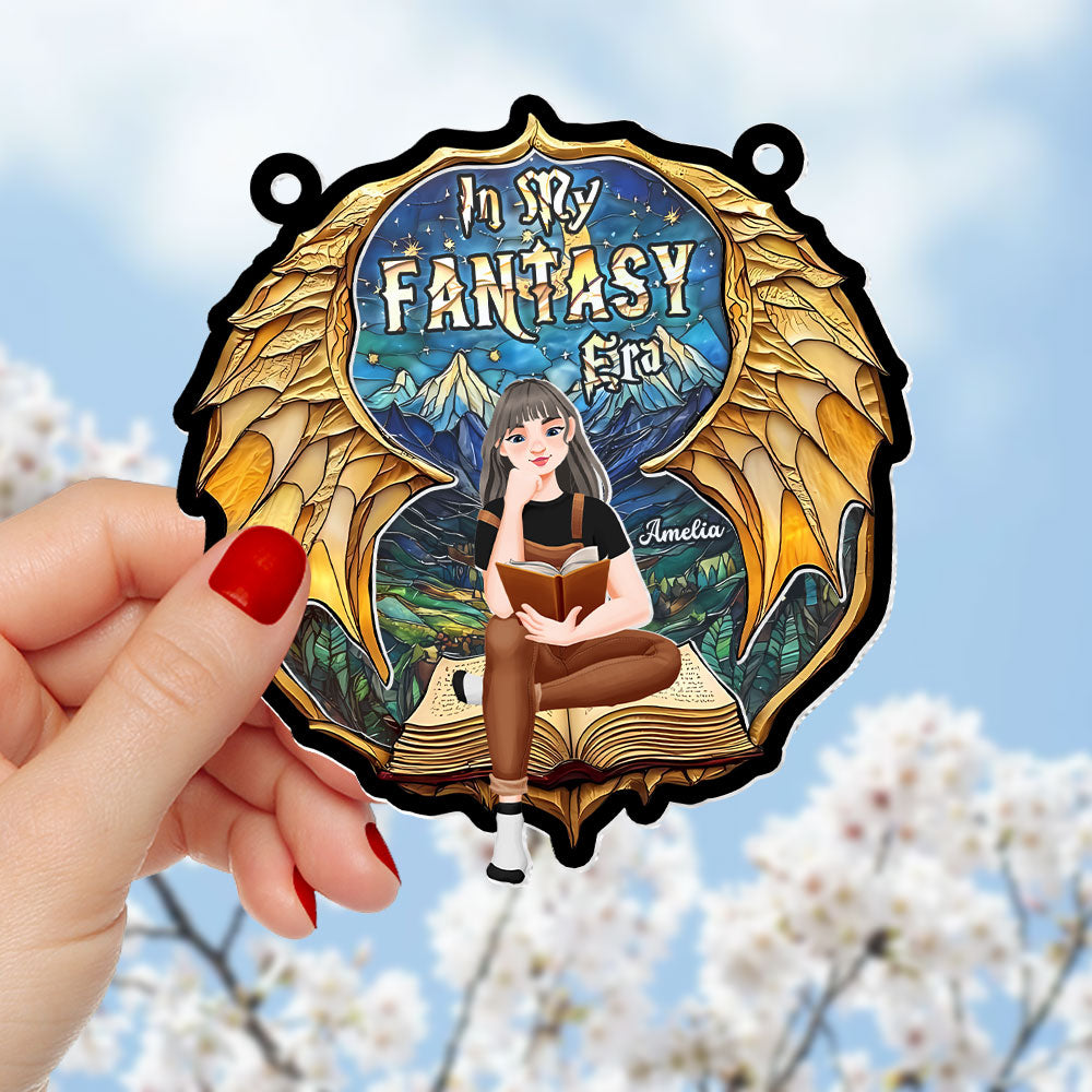 Personalized Gifts For Book Lover Suncatcher Ornament Fantasy Book 011xqti060125pa-Homacus