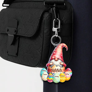 Personalized Easter Gifts For Grandma Keychain 02nati060225 Gnome Nana-Homacus