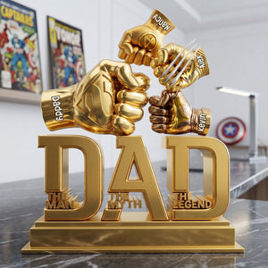 Power Fist Acrylic Plaque - Personalized Gifts For Dads 02ohti150526-Homacus
