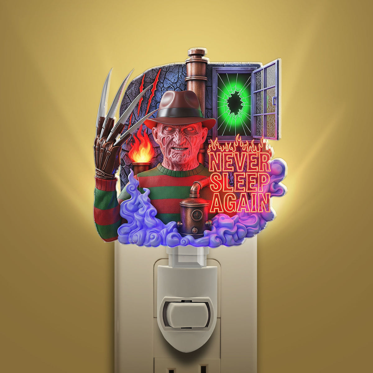 Horror Character Night Light - Personalized Gifts For Horror Lovers 03huti290825-Homacus