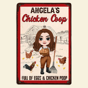 Chicken Coop Sign - Personalized Metal Sign 03NATI180225HH-Homacus