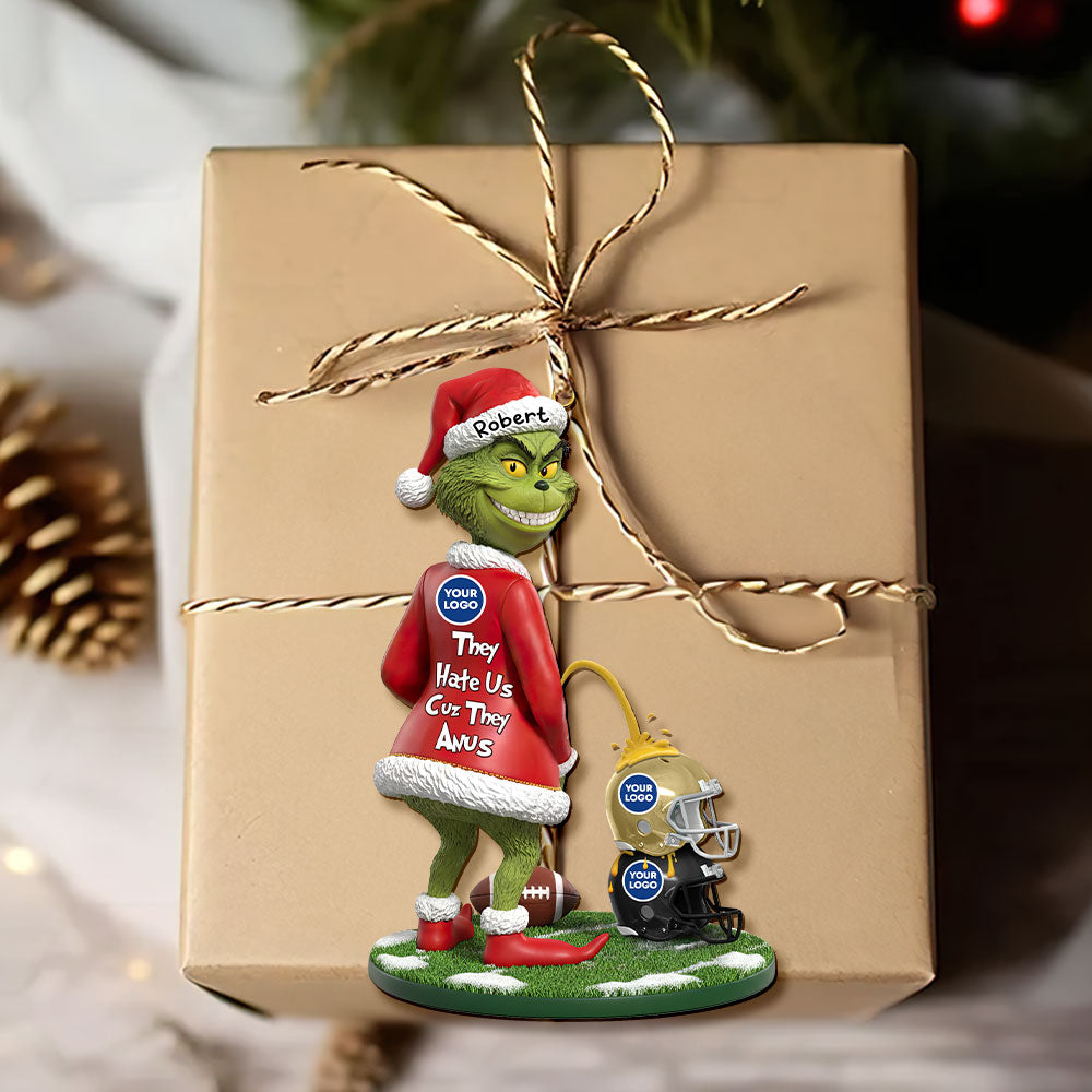 Funny Green Monster Ornament - Personalized Gifts For Sport Lovers 01huti011025-Homacus