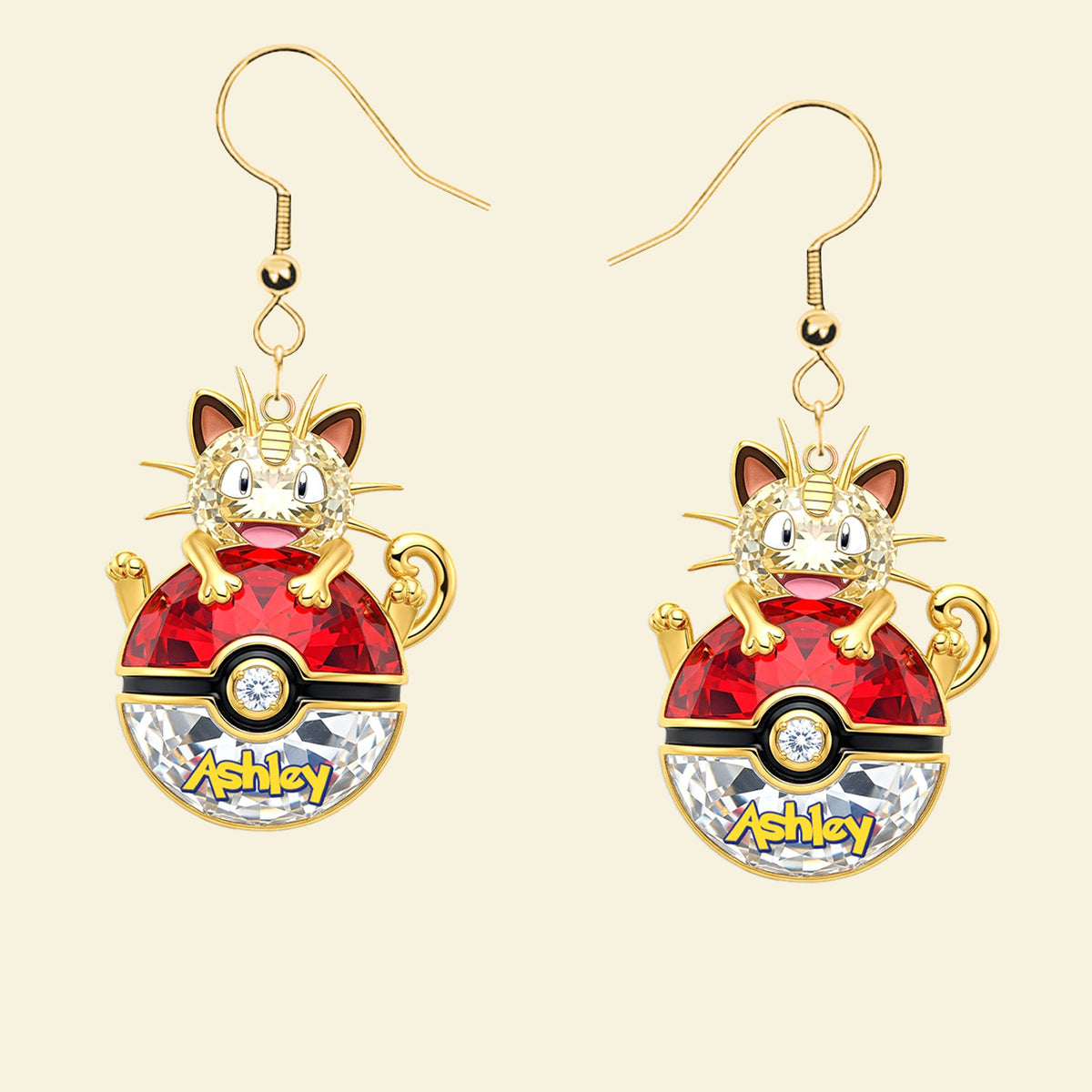 Pocket Monster Earrings - Personalized Gifts For Movie & Game Lovers 02qhti110725-Homacus