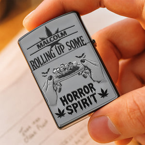 Rolling Up Some Horror Lighter, Personalized Gifts For Smoking Lovers 05qhti080925-Homacus