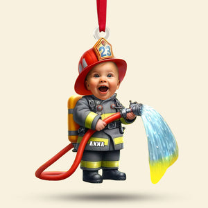 Custom Photo Gifts For Kid Firefighter Ornament 03ohti211124-Homacus