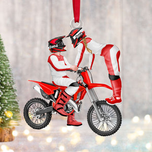 Personalized Gift For Couple Christmas Ornament Motorcross Couple 015ACTI111124PA-Homacus