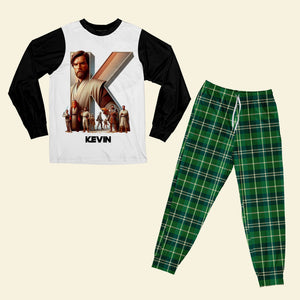 Custom Alphabet Letter Gifts For Movie Lover Family Pajama Set 05xqti081124-Homacus