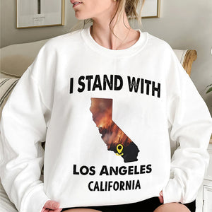 Pray For California Strong Shirt I Stand With Los Angeles California-Homacus