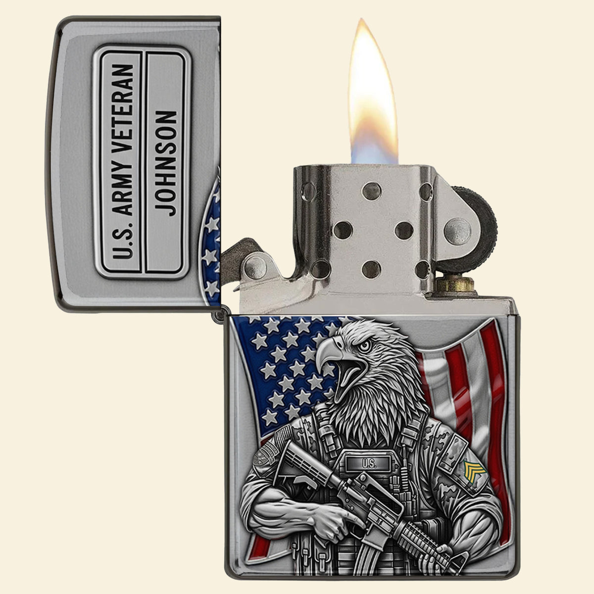 American Protector Lighter, Personalized Gifts For Veteran-Homacus