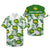 Personalized Farmer Hawaiian Shirt - Tractor & Floral Pattern-Homacus