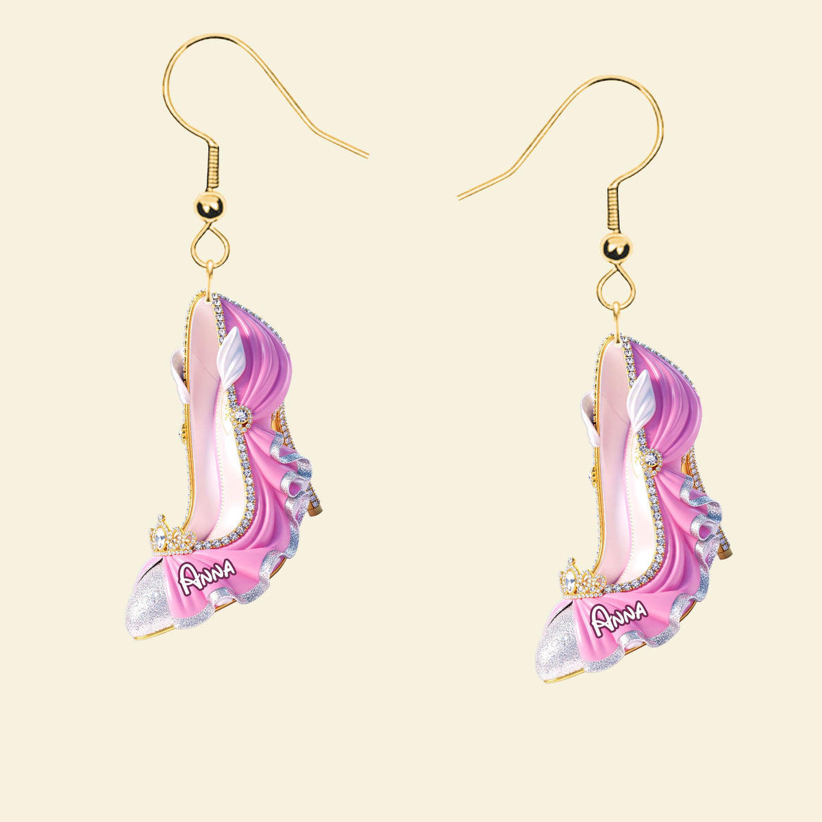 Holiday Glam Heels Earrings – Personalized Christmas Jewelry For Her 01ohti020725-Homacus