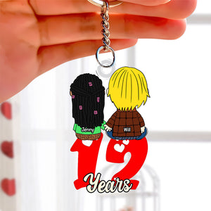 Personalized Gifts For Couple Keychain 04ohti031224hg-Homacus