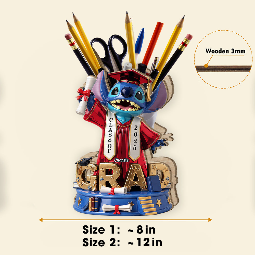 Cute Grad Pen Holder - Personalized Gifts For Graduate 01nati240725-Homacus