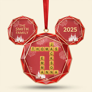 Crossword Family Ornament - Personalized Gift For Family Christmas Ornament 01NATI291025-Homacus