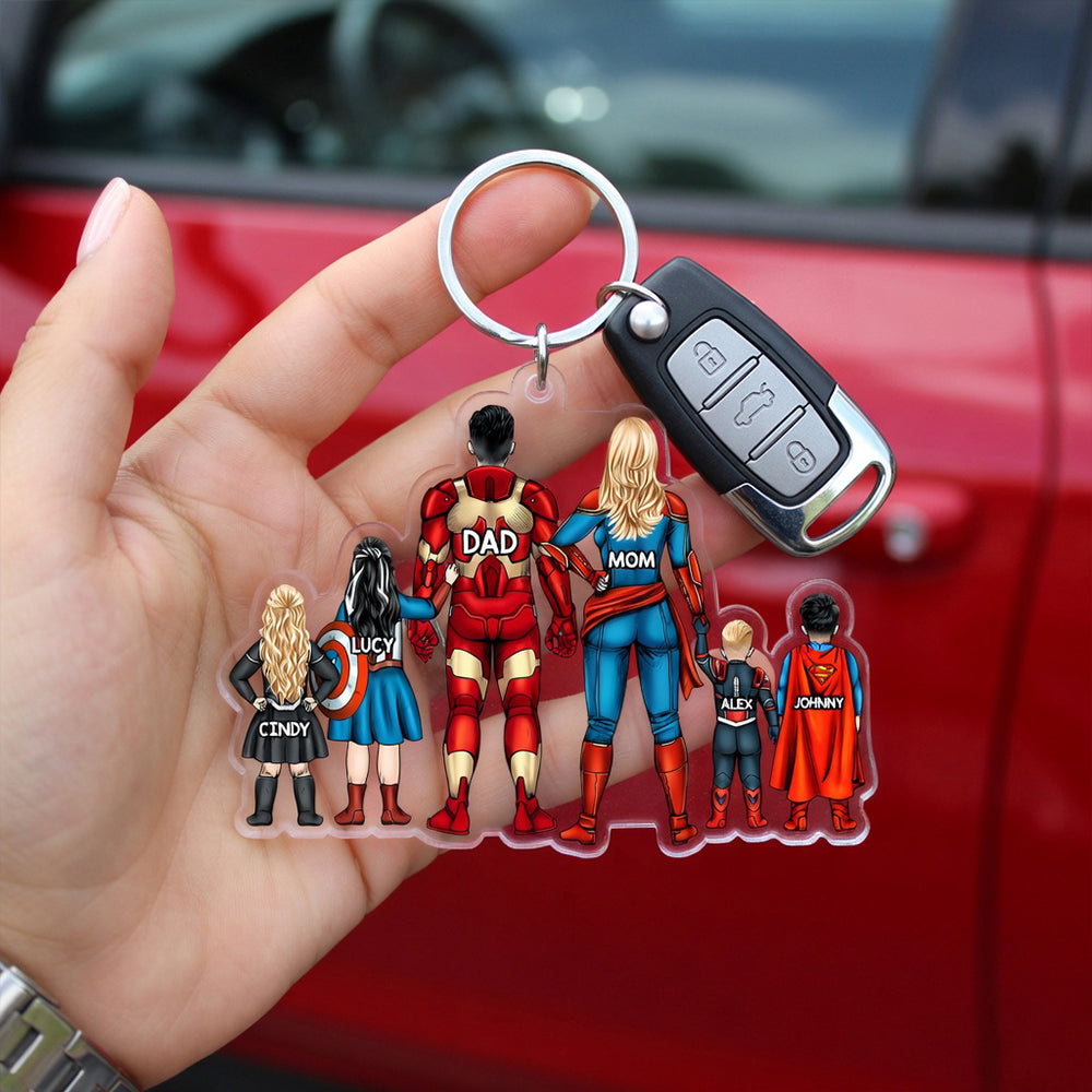 Personalized Gifts For Family Keychain 041qhhu060325pa-Homacus