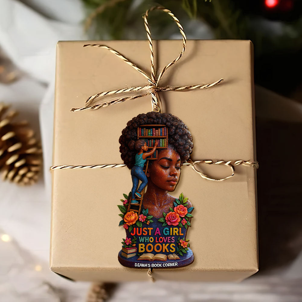 Book Girl Ornament - Personalized Gifts For Book Lovers 04huti190925-Homacus