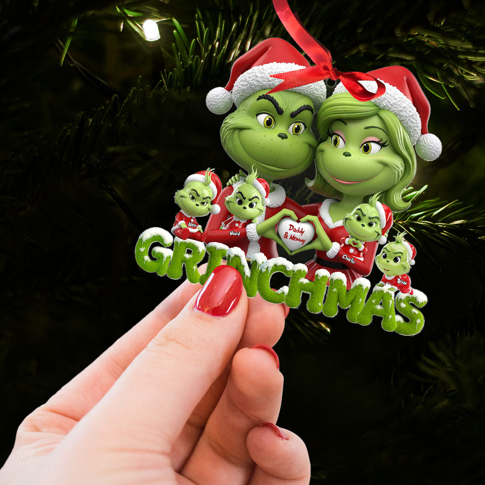 Green Family Ornament - Personalized Gifts For Family 03ohti200825-Homacus