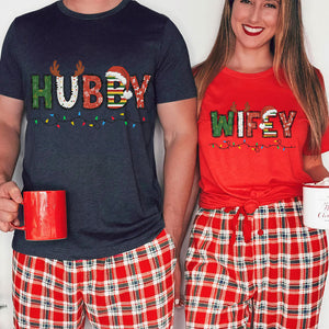 Husband and Wife Matching Christmas Shirts 181acti260824-Homacus