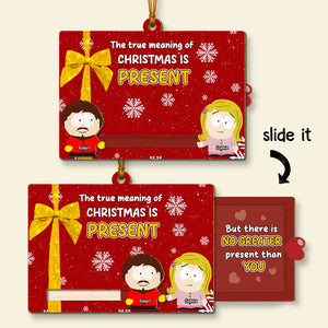 Personalized Gifts For Couple Wooden Slider Ornament, Character 04tgti261024hg-Homacus