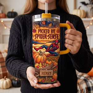 Pumpkin Battle Hero Tumbler - Personalized Gifts For Halloween 04hati040826-Homacus