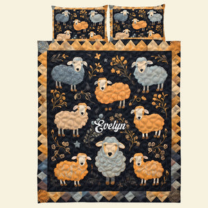 Personalized Gifts For Sheep Lover Quilt Bed Set 01kati261224-Homacus