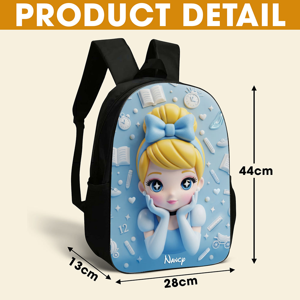 Fairytale Girl School Bag - Personalized Gifts For Kids 05pgti050825-Homacus